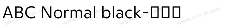 ABC Normal black字体转换